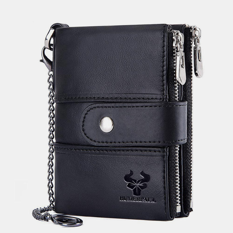 RFID Genuine Leather Large Capacity Wallet