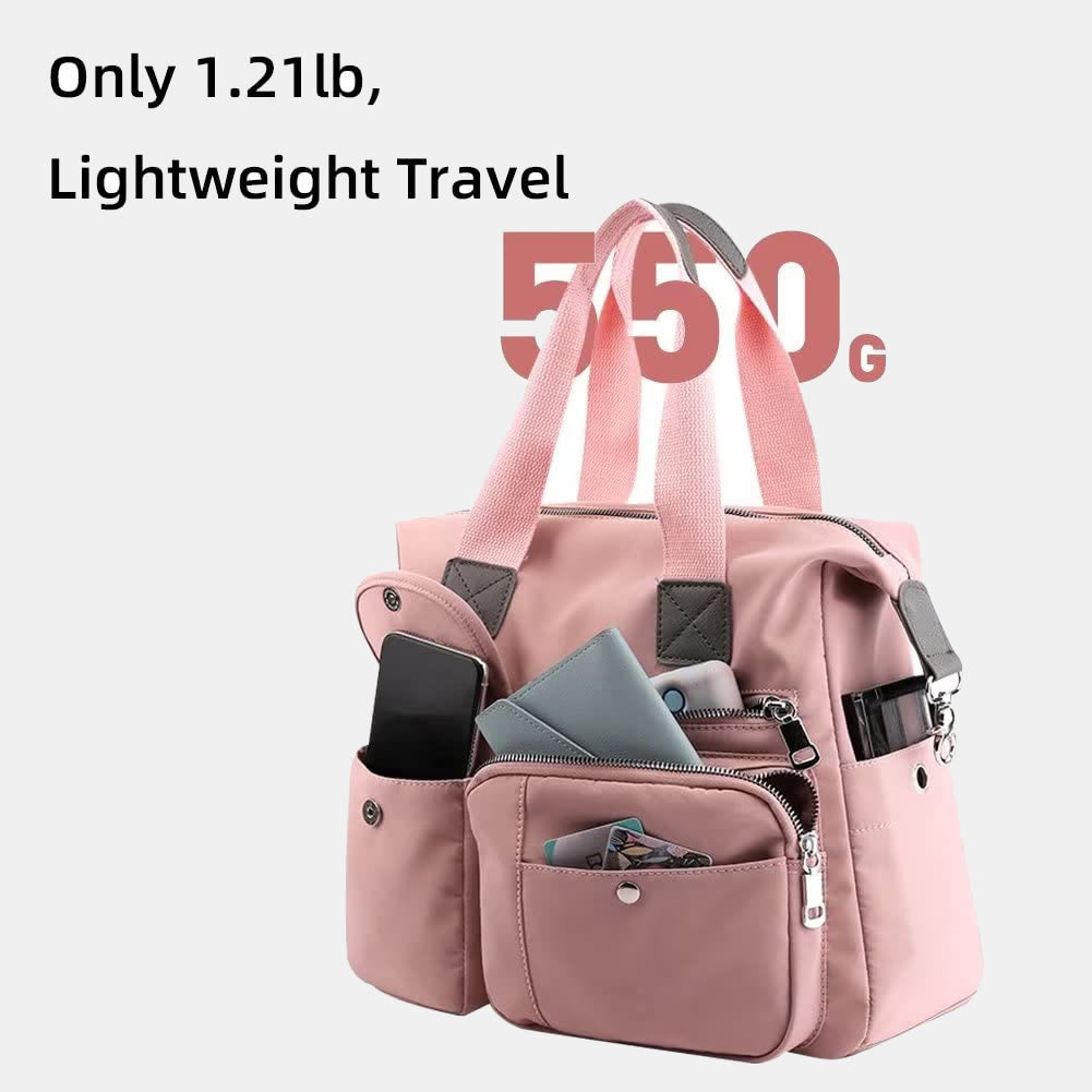 Waterproof Lightweight Multi-Pocket Large Capacity Casual Tote Crossbody Bag