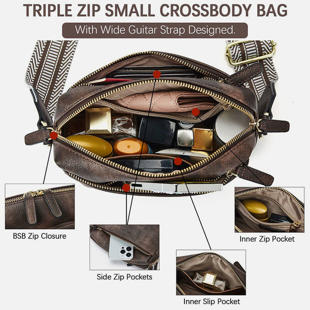 Small Crossbody Bag Women Adjustable Strap Essential Satchel Purse