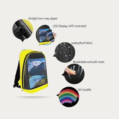 Backpack For Outdoor Advertise With LED Screen Large Billboard Bag