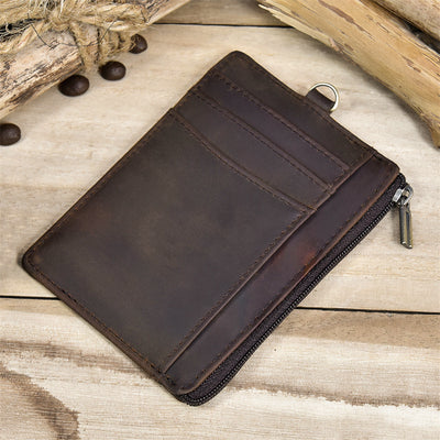 Multifunctional Wallet With Chain Protect For Men Leather Card Bag