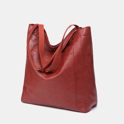 Limited Stock: Extra Large Women's Soft PU Leather Tote Shoulder Bag Handbag