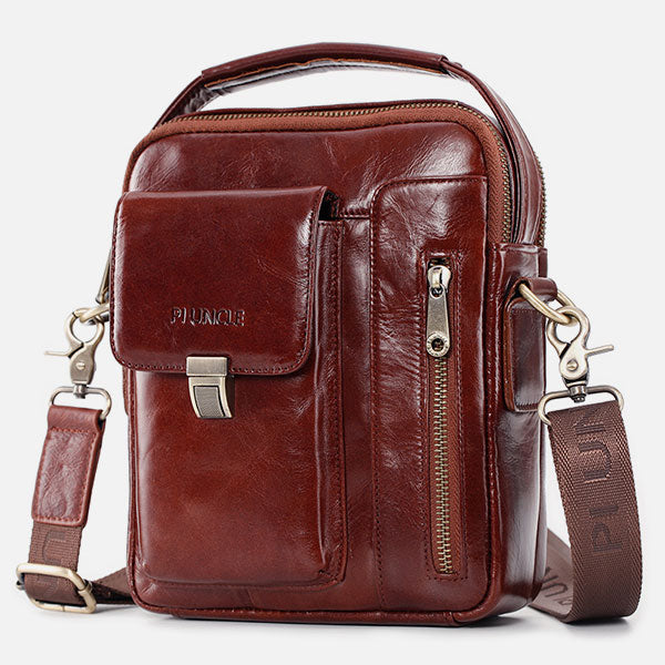 Large Capacity Multifunctional Leather Crossbody Bag