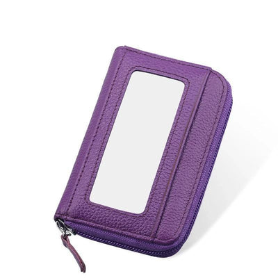 Large Capacity RFID Folding Wallet Card Holder