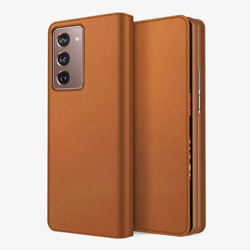 Samsung Z Fold 2-In-1 Split Clamshell Leather Phone Case