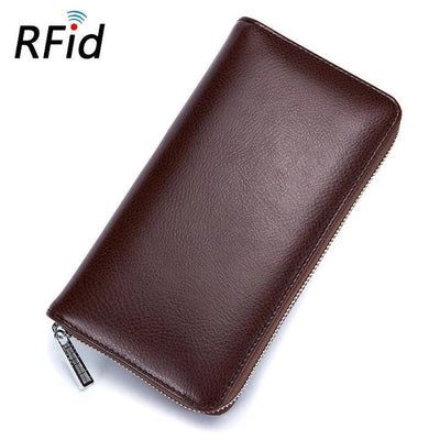 RFID Genuine Leather Card Wallet