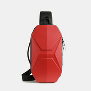 Mens Fashion Sling Bag Waterproof Sturdy Crossbody Bag with USB Charging Port