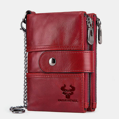 RFID Genuine Leather Large Capacity Wallet