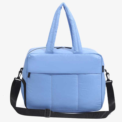 Portable Fitness Tote Light Color Adjustable Wide Strap Crossbody Bag