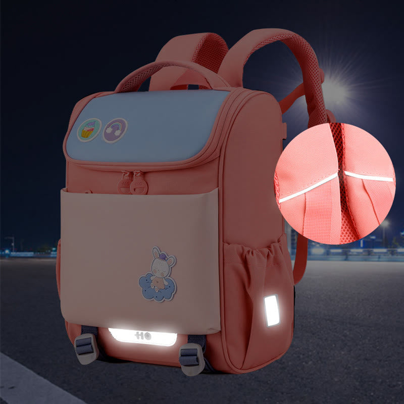 Backpack For Students All-In-One Lightweight Reflective Primary School Bag