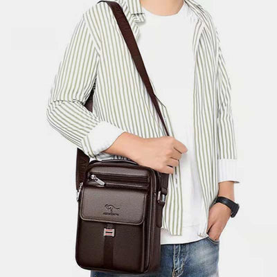 Messenger Bag for Men Lightweight Waterproof Travel Rivet Crossbody Bag