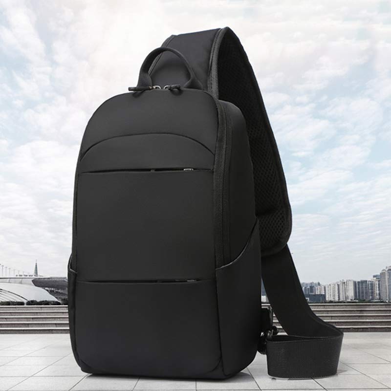 Sling Crossbody Backpack Shoulder Bag for Men with USB Charger Port