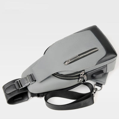 USB Charging Waterproof Sling Bag