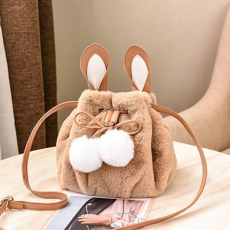 Cute Plush Large Capacity Diagonal Bag