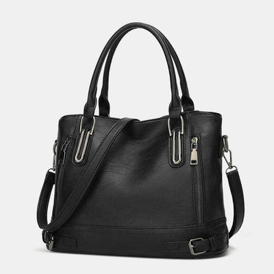 Faux Leather Tote Bag for Women Handbag Shoulder Purse Crossbody Bag