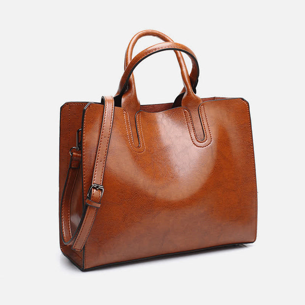 Laptop Tote Bag for Women Business Work Bag Casual Leather Handbag