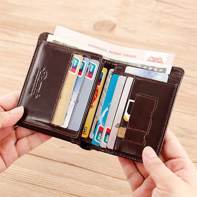 RFID Multifunctional Leather Wallet