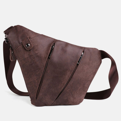 Men's Anti-theft Genuine Leather Sling Bag