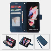 Wallet Case for Galaxy Z Fold 4 / Fold 3 with S Pen Holder Shoulder Strap
