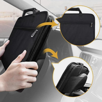 Briefcase For Business Adjustable Car Laptop Desk Oxford Folding Organizer Bag