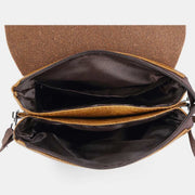 Mens Bag PU Leather Messenger Bag Travel Work Business Shoulder Bags