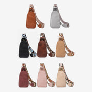 Sling Bag For Women Lightweight Wide Straps Leather Shopping Bag