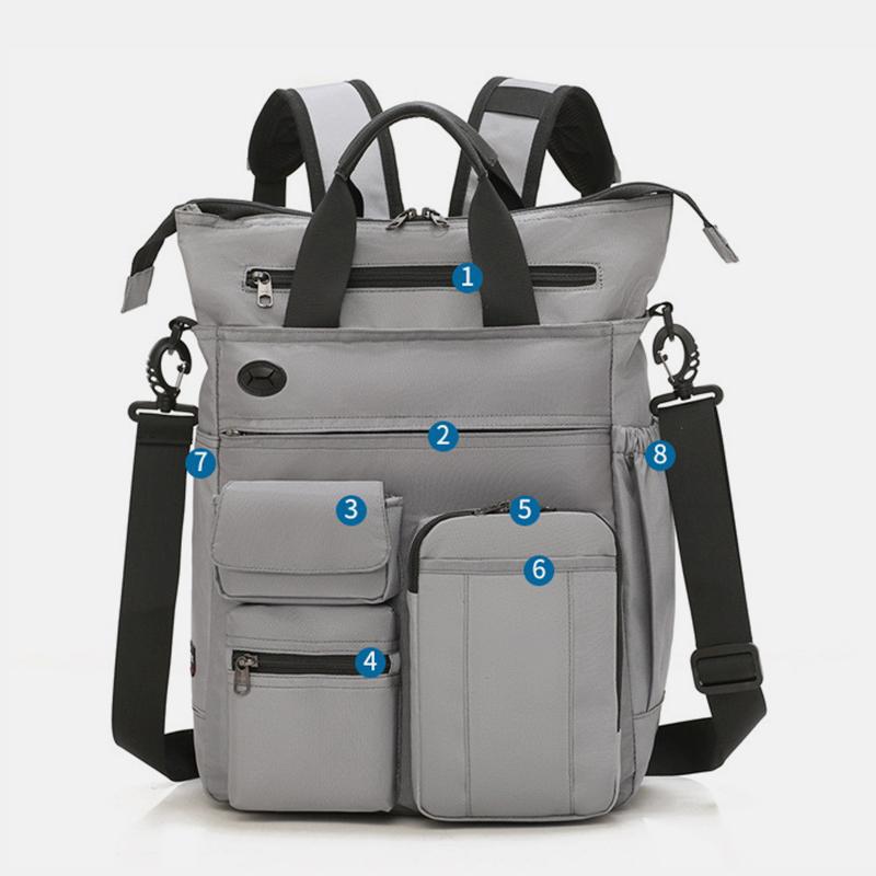 Multifunctional Water-resistant Scalable Handbag-Backpack