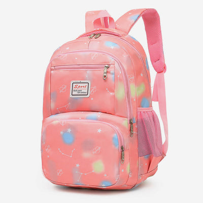 Backpack For Kids School Three-Piece Light Color Print Daypack