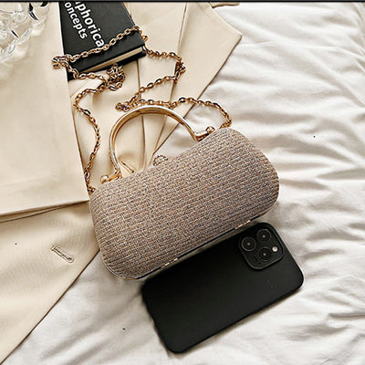 Evening Bag For Women Sparkle Rhinestone Chain Portable Crossbody Bag