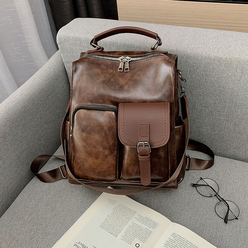 3 Way-Use Large Capacity Vintage British Style Backpack