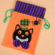 Halloween Decoration Candy Bag Velvet Pumpkin Witch Gift Bag