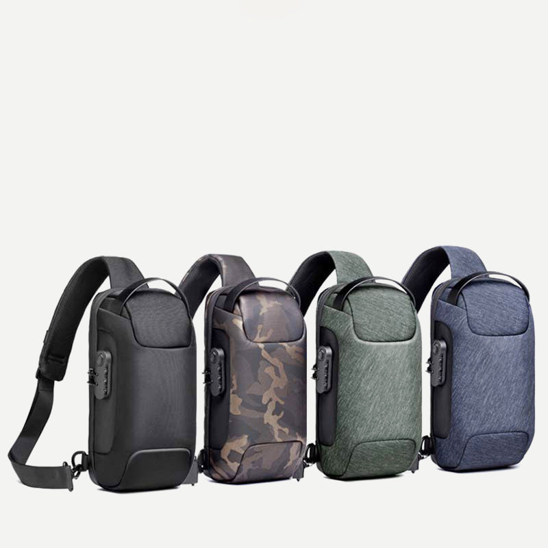 Waterproof Anti-theft Large Capacity Sling Bag With Comfortable Handy