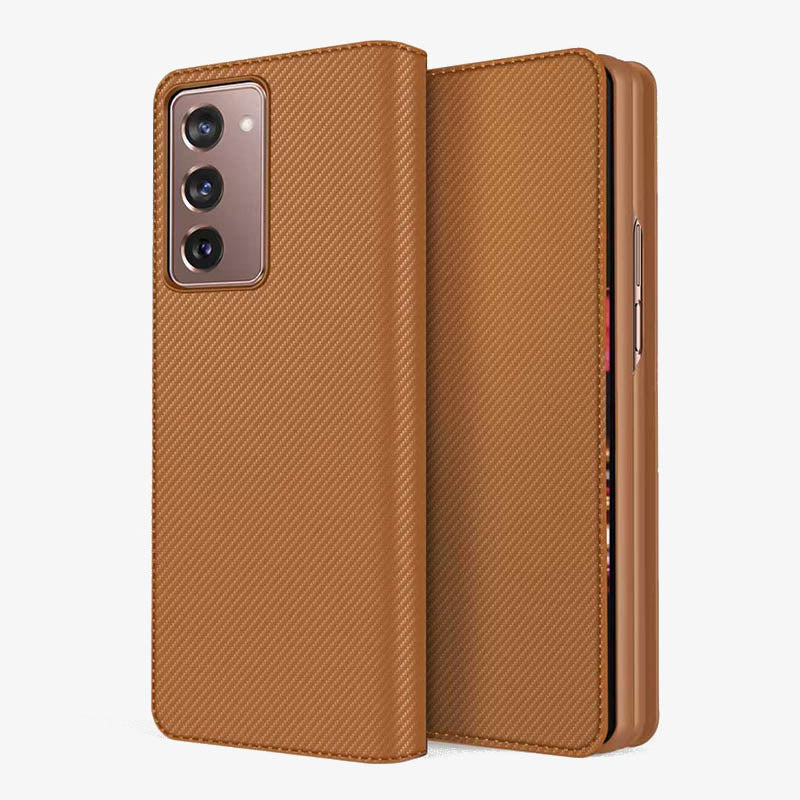 Samsung Z Fold 2-In-1 Split Clamshell Leather Phone Case