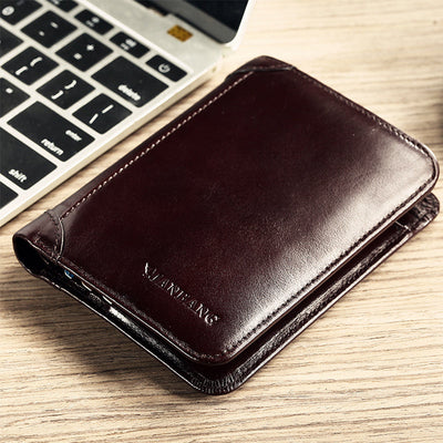 Men's Trifold Genuine Leather Classic Wallet