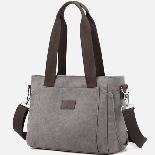Women's Canvas Tote Shoulder Handbag Casual Crossbody Purse Work Bags