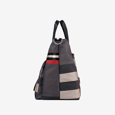 Tote Bag For Women Plaid Pattern Nylon Shoulder Bag