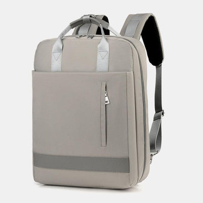 15.6“ Laptop Backpack Multifunctional Patchwork Backpack with USB Charging Port