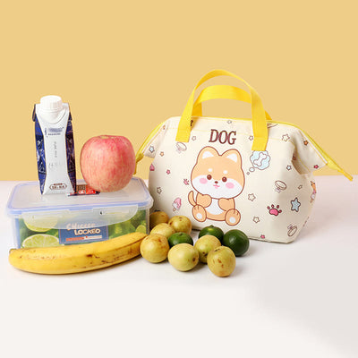 Cartoon Lunch Bag For Students Thickened Aluminum Foil Insulation Handbag