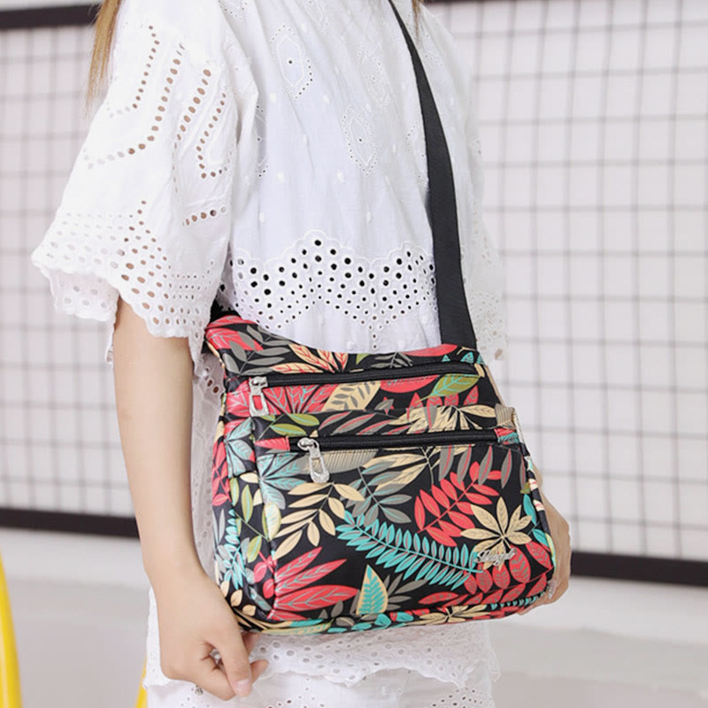 Crossbody Bag for Women Folk-Custom Ethnic Printing Nylon Satchel