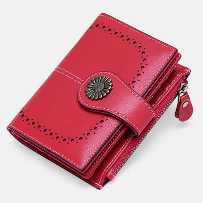 RFID Vintage Large Capacity Genuine Leather Wallet