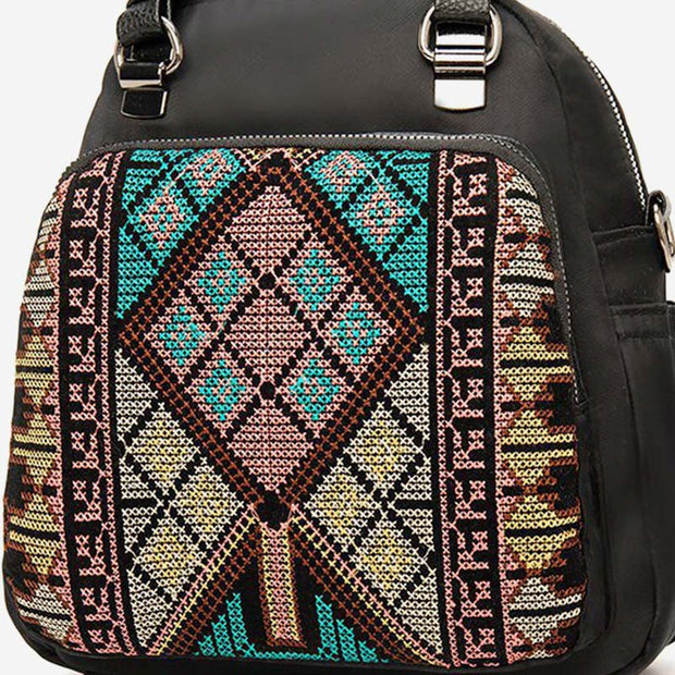 Multi-Carry Folk-Custom Bohemian Backpack