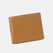 Engraved Mens Wallet Trifold Leather Card Holder Gifts for Son Grandson