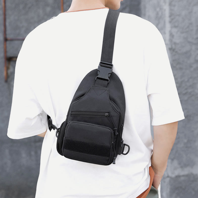 Sling Bag For Men Canvas Casual Sports Large Chest Bag