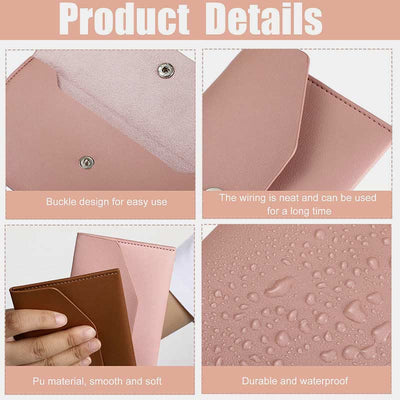 Wallet for Women 3 Pieces Minimalist Cash Cards Leather Envelop Party Purse