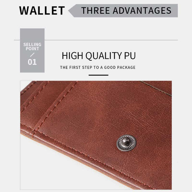 Limited Stock: PU Leather Wallet Credit Card Holder RFID Blocking