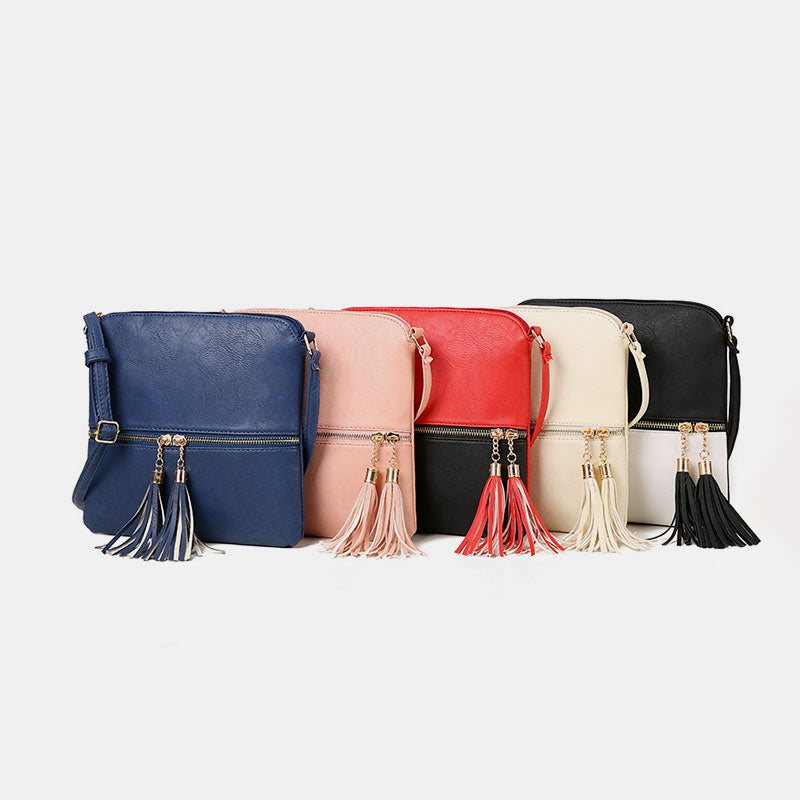 Large Capacity Tassel Crossbody Bag