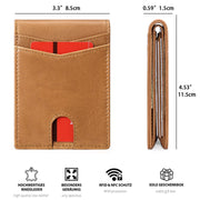 Bifold Quick Access Oil wax Leather Wallet