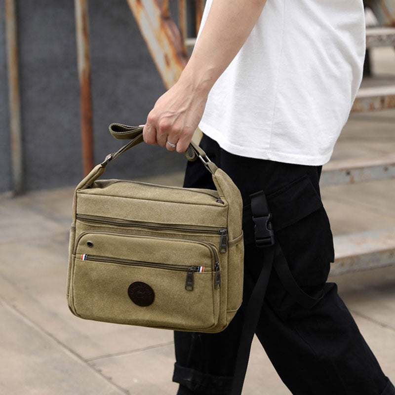 Vintage Large Capacity Canvas Messenger Bag