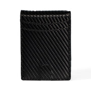 Quick Access Carbon Leather Airtag Wallet