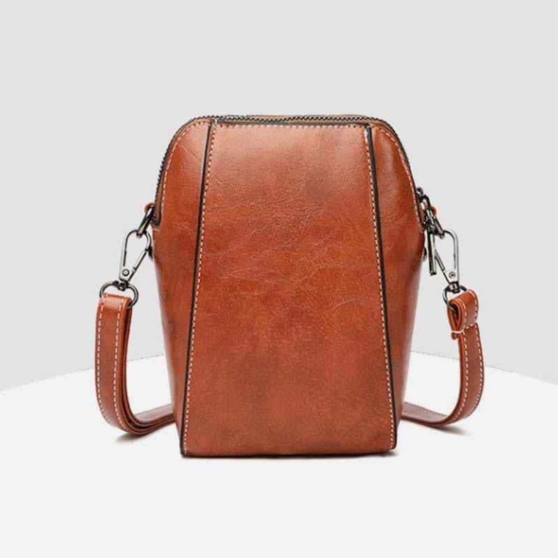 Soft Leather Phone Bag For Lady Crossbody Mini Bag